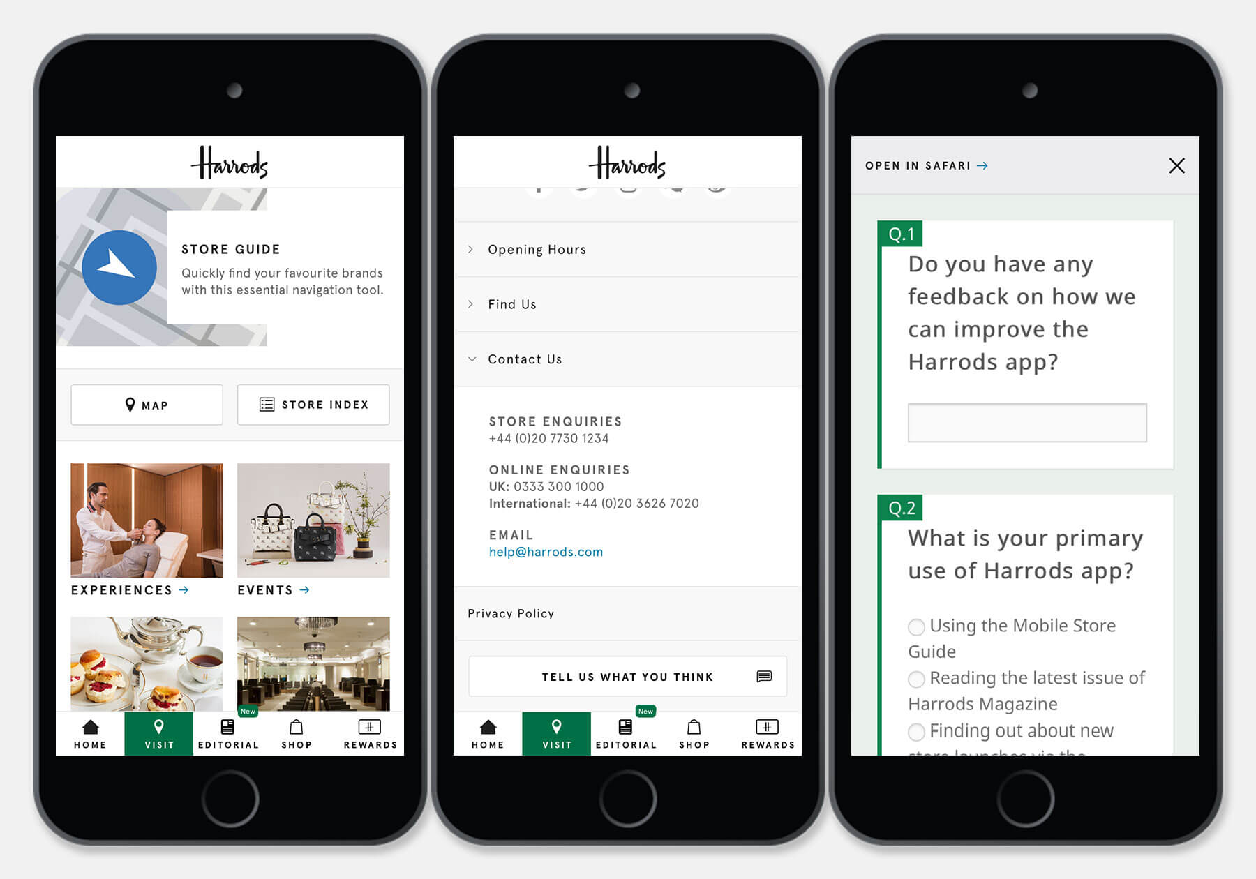 Harrods App Design Visit