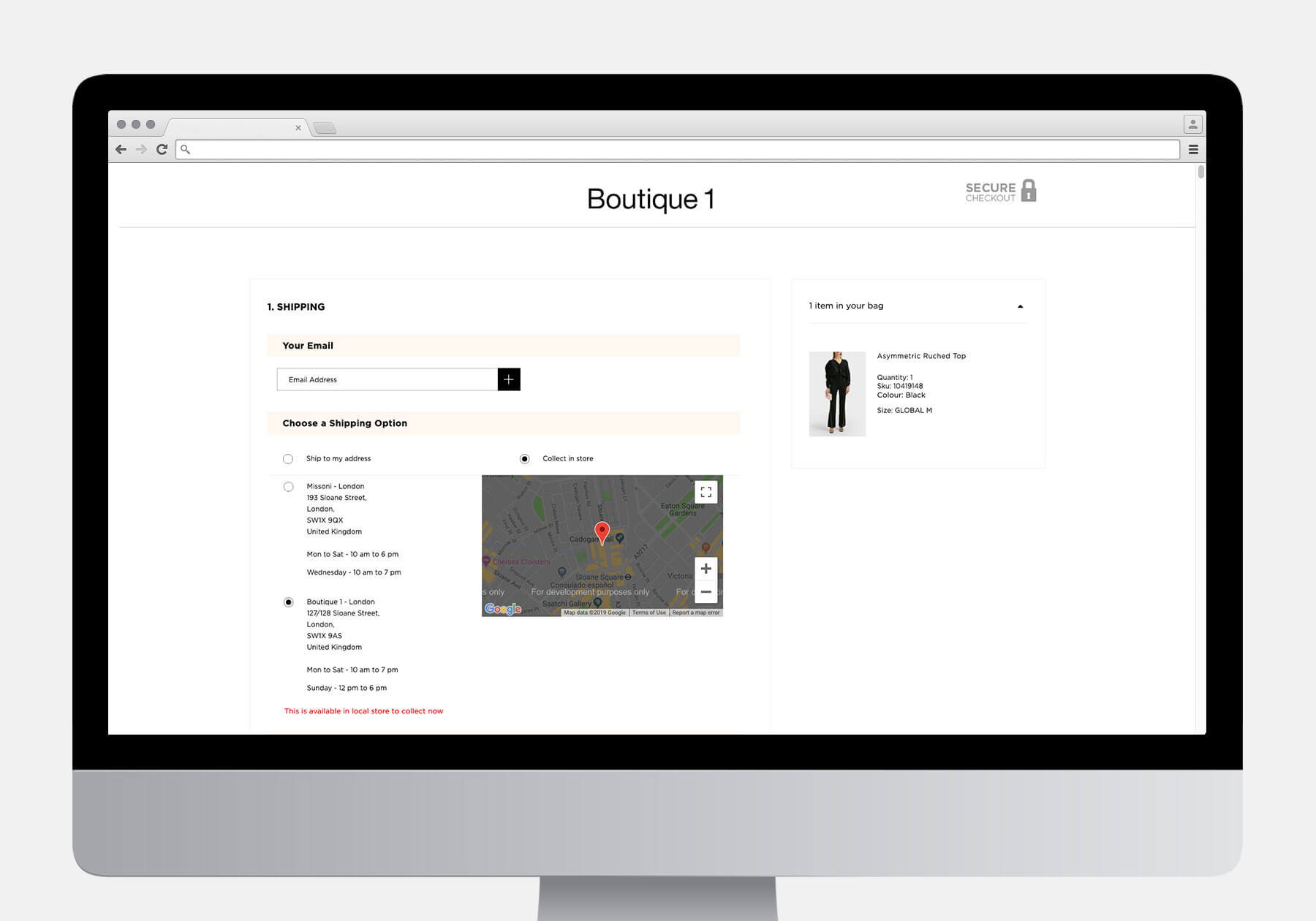 Boutique 1 Design Collect Instore