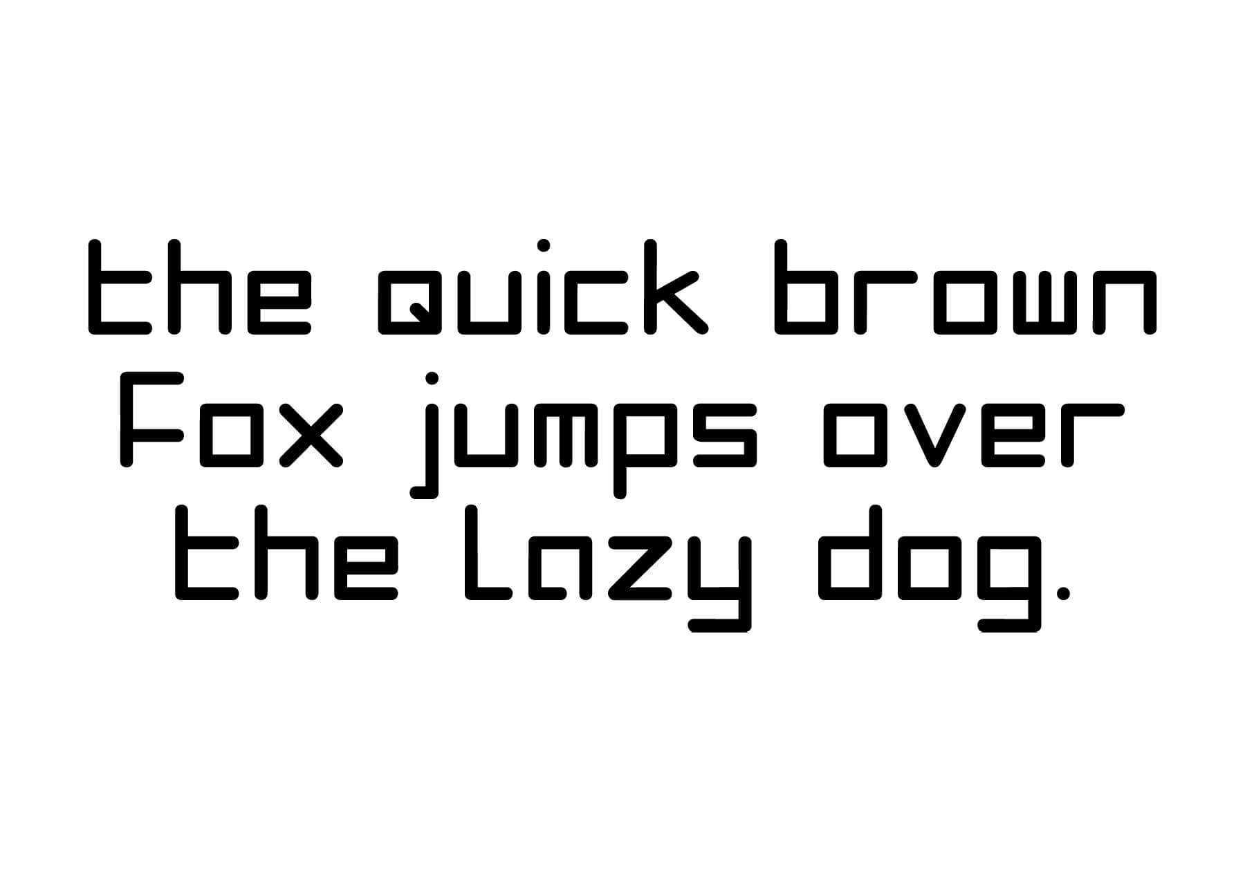 Analogue Bold Pangram
