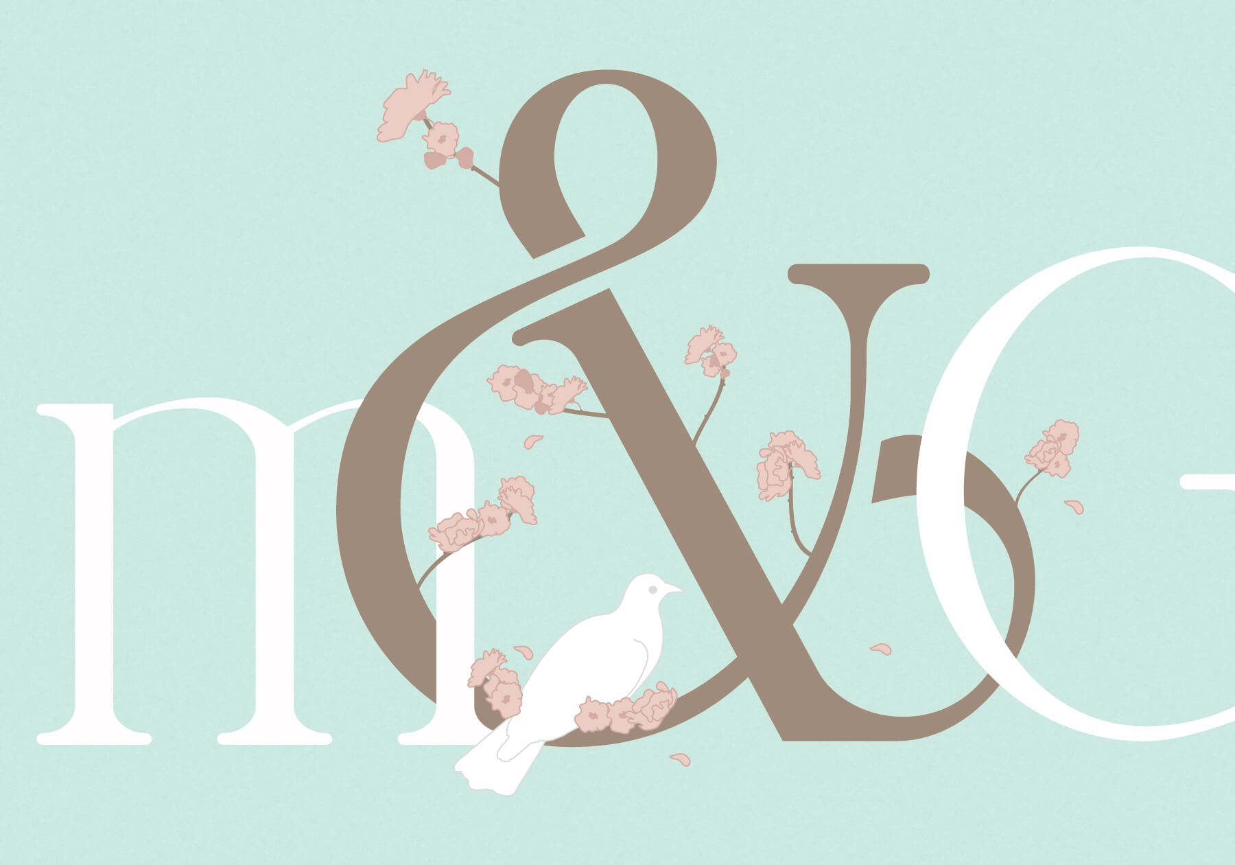 Blossom and Grace Type Illustration Detail