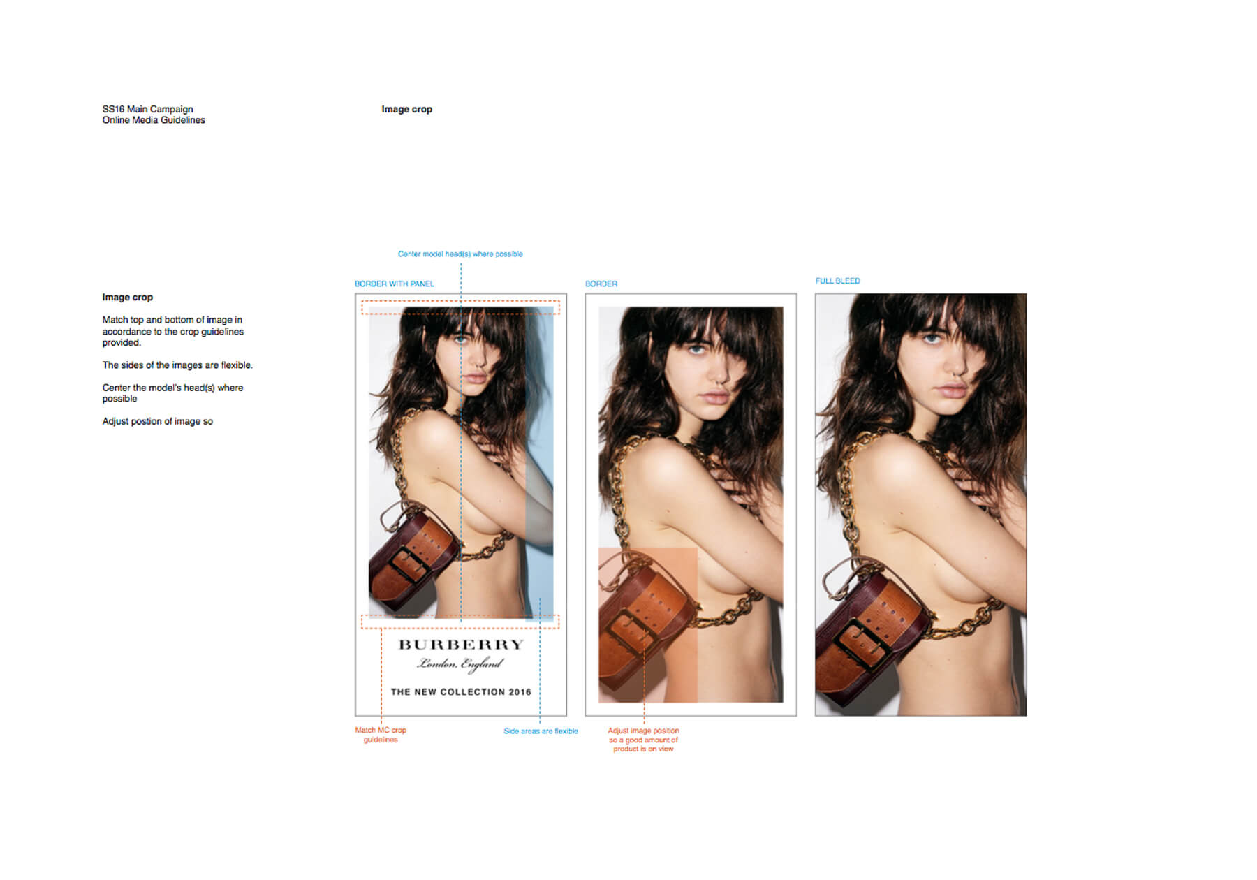 Burberry SS16 Collection Online Media Guidelines
