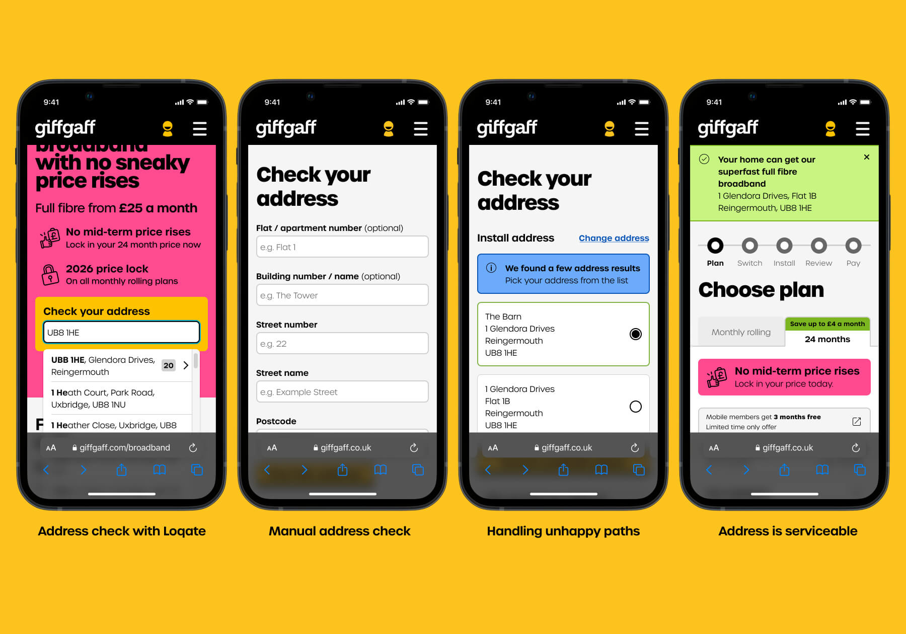 giffgaff check address