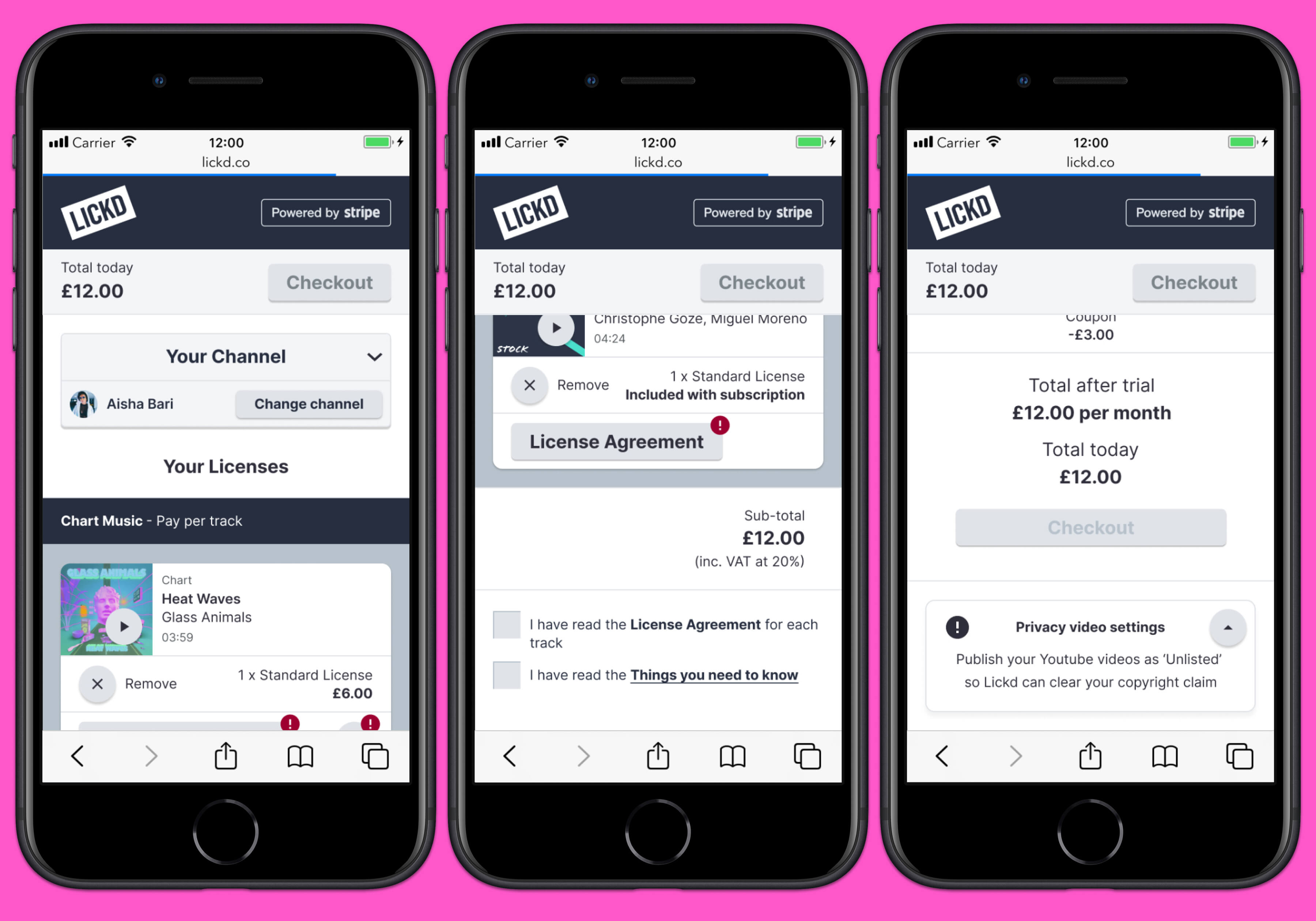 Mobile Designs - Checkout