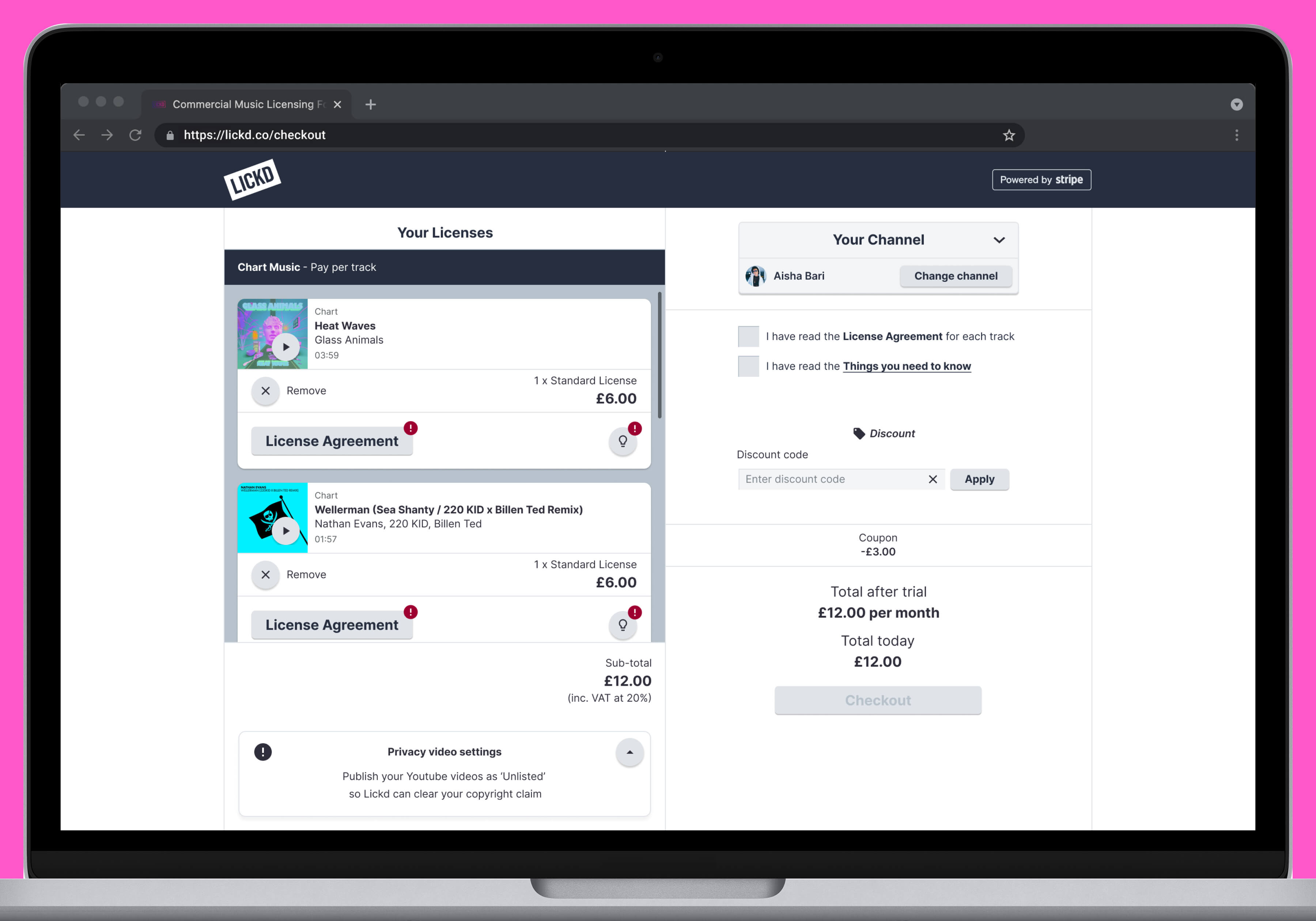 Desktop Designs - Checkout