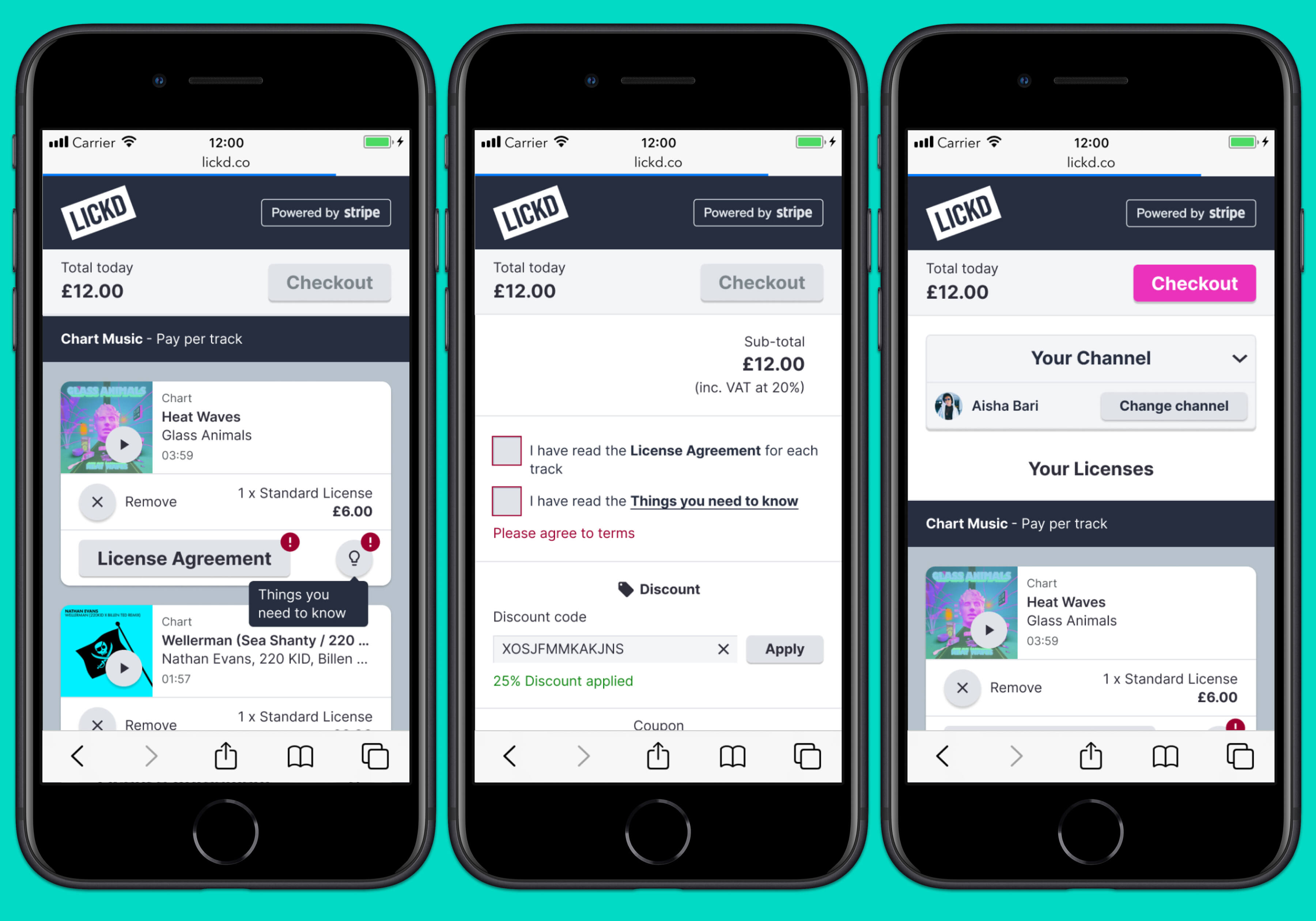 Mobile Designs - Checkout